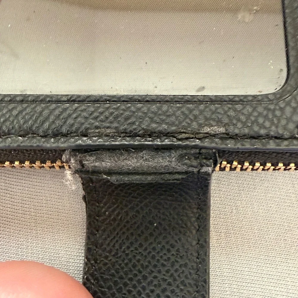 Coach Signature Brown Black Satchel Crossbody Bag Matching Wallet Gold Hardware